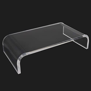 Clear Acrylic Monitor Stand Riser for Desk Organization