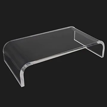 Clear Acrylic Monitor Stand Riser for Desk Organization