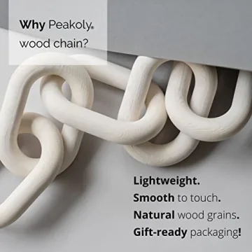 Peakoly Wooden Chain Link Decor for Stylish Homes