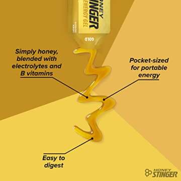 Honey Stinger Energy Gel Variety Pack | 5 Packs Each of Gold and Organic Fruit Smoothie | Gluten Free & Caffeine Free | For All Exercises | Sports Nutrition for Home & Gym, Pre and Mid Workout