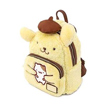 Loungefly Sanrio Pompompurin Cosplay Adult Womens Double Strap Shoulder Bag Purse, One Size