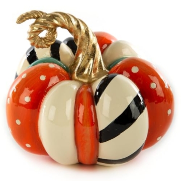 MacKenzie-Childs Mini Spice Pumpkin Decorative Fall Decor