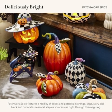 MacKenzie-Childs Mini Spice Pumpkin Decorative Fall Decor