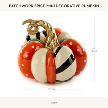 MacKenzie-Childs Mini Spice Pumpkin Decorative Fall Decor