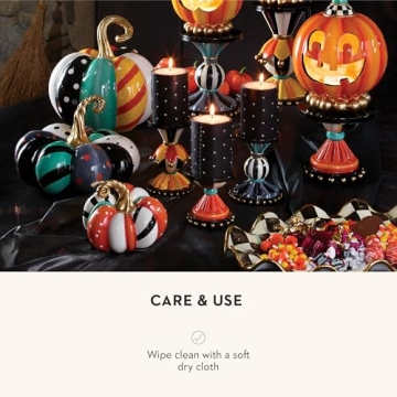 MacKenzie-Childs Mini Spice Pumpkin Decorative Fall Decor