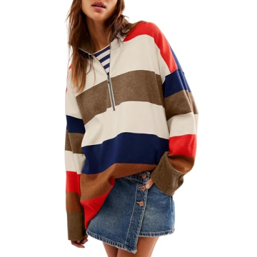Yousify Oversized Cable Knit Sweater for Women