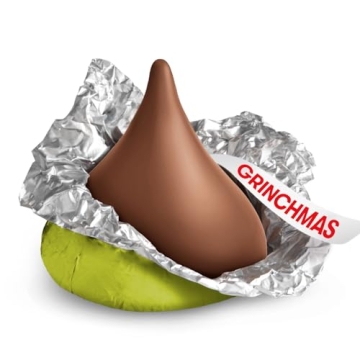 HERSHEY'S KISSES Grinch Chocolate Bulk Bag, 37.28 oz