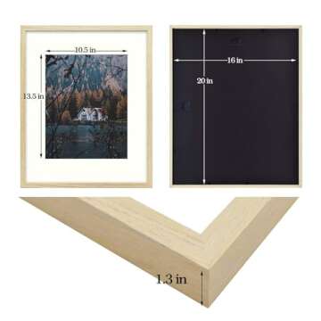 Frametory 16x20 Rustic Picture Frame - Versatile & Elegant