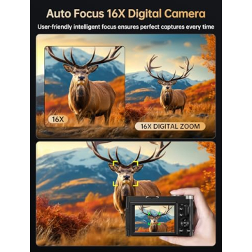 4K Digital Autofocus Camera for Kids & Vloggers