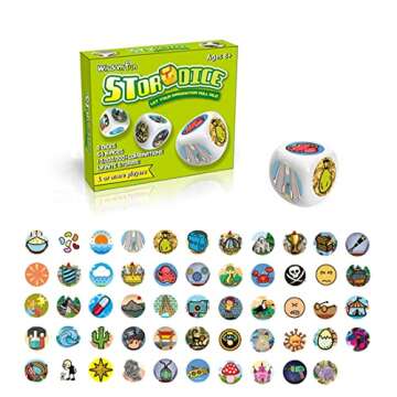 Mbarbs Happy Story 9 Colorful Cubes Bundle Dices - A Happy Travels Telling Cubes and Oral Language D...