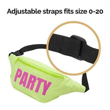 Bachelorette 80s Fanny Pack Set: 7 Stylish Party Packs