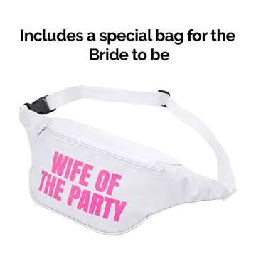 Bachelorette 80s Fanny Pack Set: 7 Stylish Party Packs