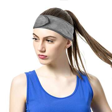 VIVOTE Ultra Soft Adjustable Makeup Headbands 4 Pack