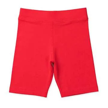 Lucky & Me | Kylie Girls Organic Cotton Bike Shorts | Tagless with Good Coverage (3-Pack) (7-8 Years, Cheer)