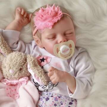 JIZHI Lifelike Reborn Baby Dolls - 0-3 Months Baby Soft Body Realistic-Newborn Baby Dolls Real Life Baby Dolls with Feeding Kit & Gift Box for Kids Age 3 + or Collection3