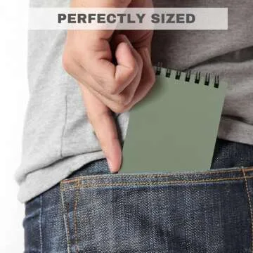 ZICOTO Pocket Notebooks Set of 8 for Organization