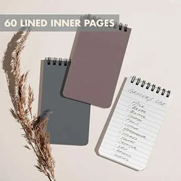 ZICOTO Pocket Notebooks Set of 8 for Organization