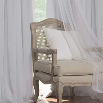 Elegant Thermal Insulated Blackout Curtains with Lace Overlay