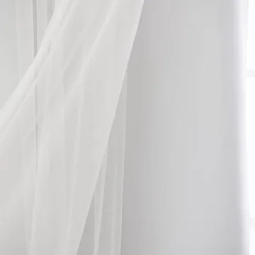 Elegant Thermal Insulated Blackout Curtains with Lace Overlay