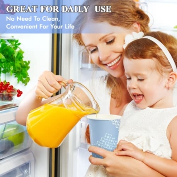 MUCHII Blue Disposable Paper Cups - 210 Count for Every Occasion