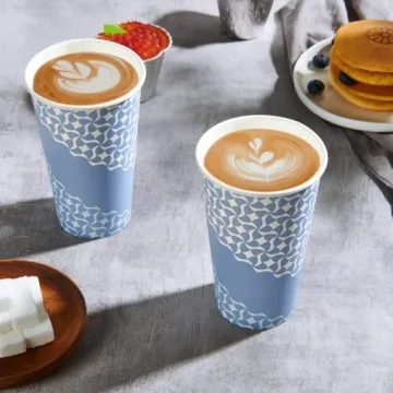 MUCHII Blue Disposable Paper Cups - 210 Count for Every Occasion