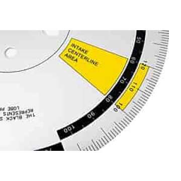 JEGS Precision Cam Degree Wheel | 11” Diameter | Made in USA | 3/4 “ Center Hole | Includes Three Bushings and One Steel Washer
