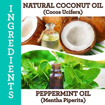 GuruNanda Original Oil Pulling Oil & Whitening Pulling Oil, Blend of Coconut & Pure Peppermint Oil - Ayurvedic, Alcohol & Fluoride Free, Vegan, Natural Mouthwash for Teeth Whitening & Fresh Breath