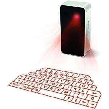 Wireless Laser Projection Virtual Keyboard for Devices