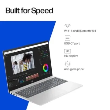 HP 15.6" Laptop with Microsoft 365 for All Your Needs