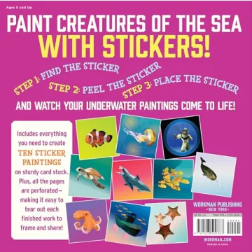 Creative Fun with Paint by Sticker Kids Under the Sea