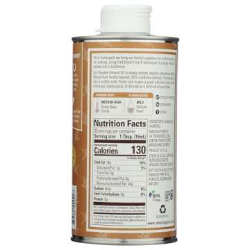 La Tourangelle Roasted Almond Oil - Premium Artisanal Oil for Cooking & Baking