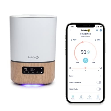 Safety 1st Smart Humidifier with App Control and Nightlight