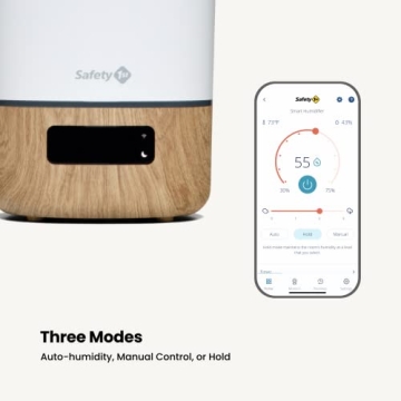Safety 1st Smart Humidifier with App Control and Nightlight