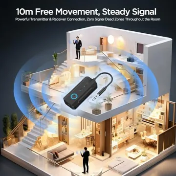 Enhanlife 2026 Bluetooth 6.0 Transmitter Receiver - Travel Essential