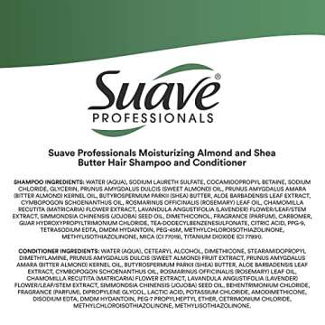 Suave Moisturizing Shampoo and Conditioner Set with Shea Butter