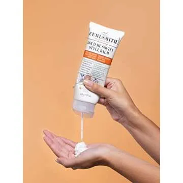 CURLSMITH - Hold Me Softly Style Balm - Vegan Soft Hold Styling Cream for Wavy and Curly Hair, Natural Look (8fl oz)…
