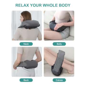 Nekteck Cordless Neck and Back Massager with Heat