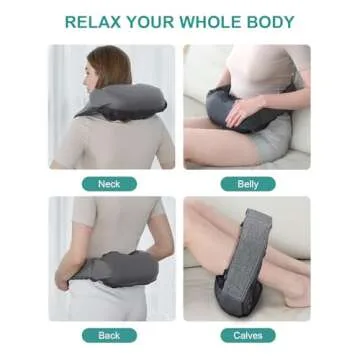 Nekteck Cordless Neck and Back Massager with Heat