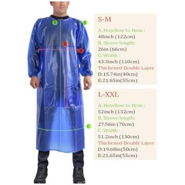 Acid Resistant Splash Chemical Suit - Waterproof PVC Coveralls