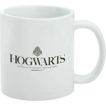 Hogwarts Logo Coffee Mug - Harry Potter 11oz White