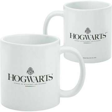 Hogwarts Logo Coffee Mug - Harry Potter 11oz White