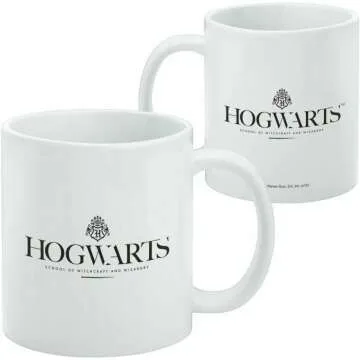 Hogwarts Logo Coffee Mug - Harry Potter 11oz White