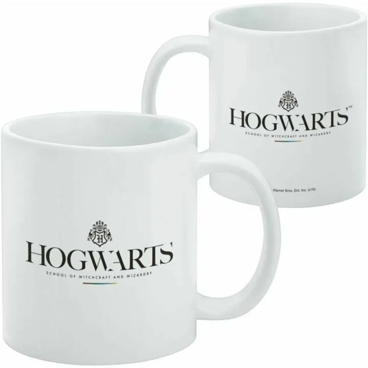 Hogwarts Logo Coffee Mug - Harry Potter 11oz White