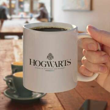 Hogwarts Logo Coffee Mug - Harry Potter 11oz White