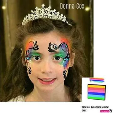 Silly Farm Tropical Paradise Rainbow Cake