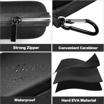 Hard Case Compatible with SanDisk Extreme PRO 500GB 1TB 2TB 4TB Portable External SSD. Carrying Travel Holder for Crucial X8 Solid State Drive (Box Only)