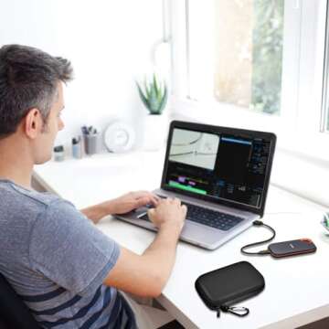 Hard Case Compatible with SanDisk Extreme PRO 500GB 1TB 2TB 4TB Portable External SSD. Carrying Travel Holder for Crucial X8 Solid State Drive (Box Only)