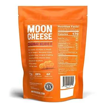 Moon Cheese Cheddar Crunchy Protein Snack Pack
