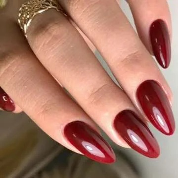 GLAMERMAID Cherry Red Handmade Press on Nails for Women