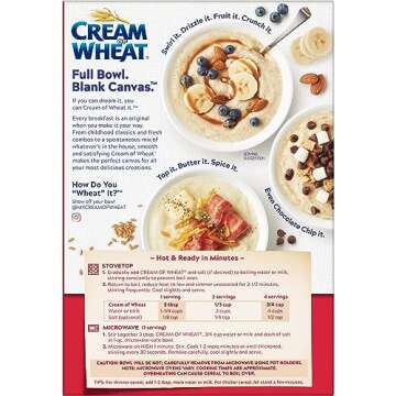 Cream of Wheat Hot Cereal Ready in 2.5 Minutes, 28 Ounce